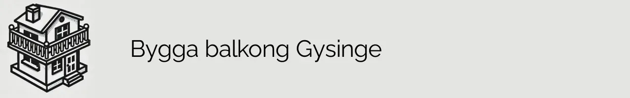 Bygga balkong Gysinge